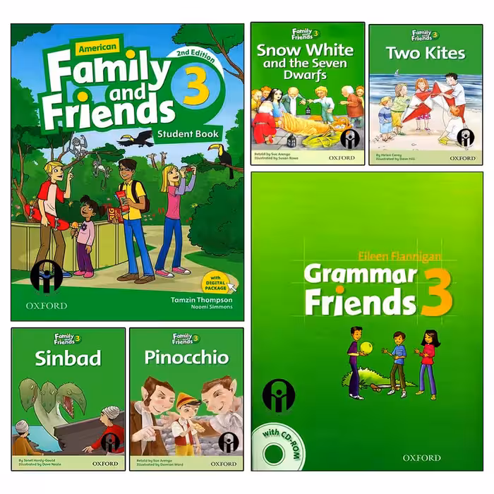 کتاب Family and Friends 3 اثر جمعی از نویسندگان انتشارات الوندپویان شش جلدی