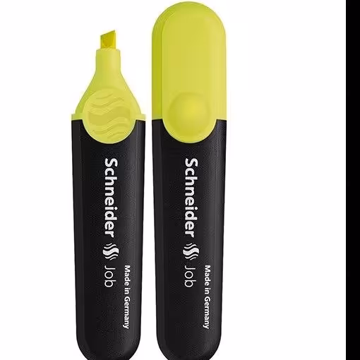 ماژیک هایلایتر (علامتگذاری) رنگ زرد فسفری اشنایدر آلمان  سری job 