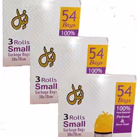 کیسه زباله سه رول 54 عددی سایز کوچک 
