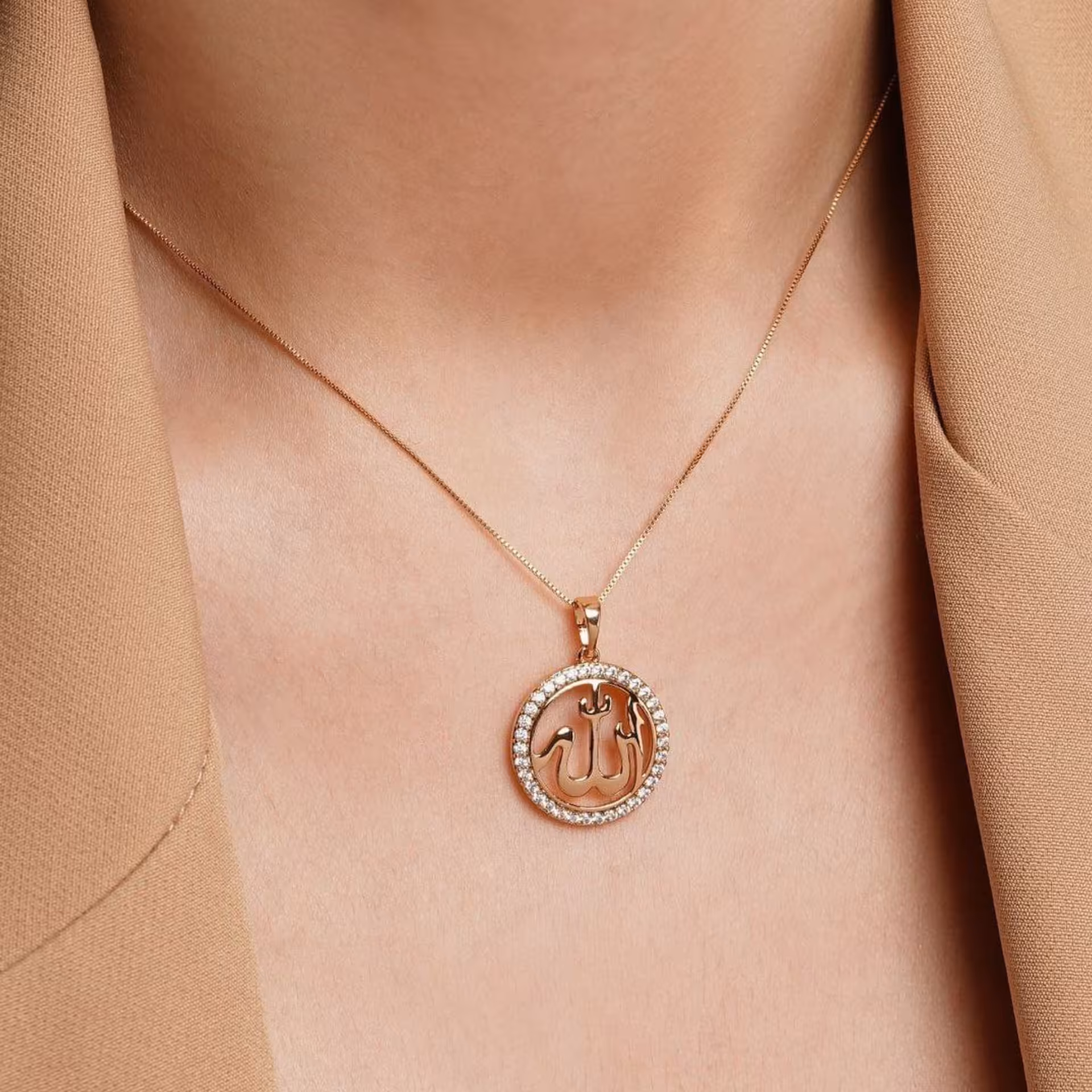 پلاک ژوپینگ الله نگین دار  