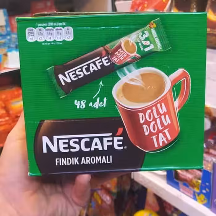 قهوه فوری با طعم فندق مارک نسکافه 48 عددی