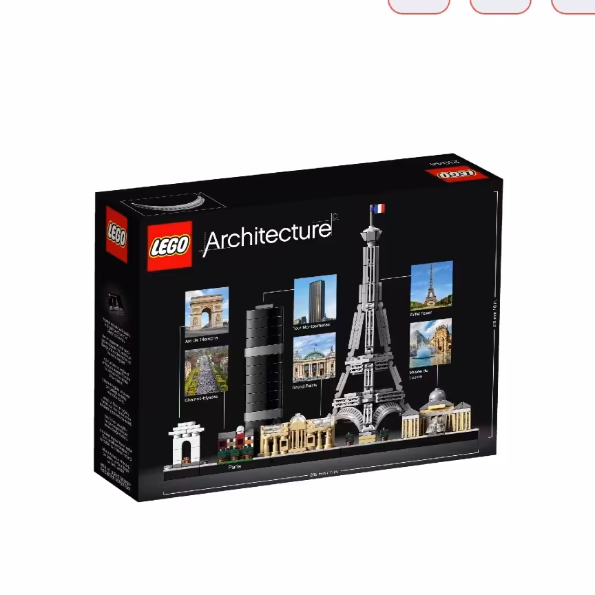 ست لگو سری آرکیتکچر طرح شهر پاریس کد 21044
Lego Architecture Paris 21044