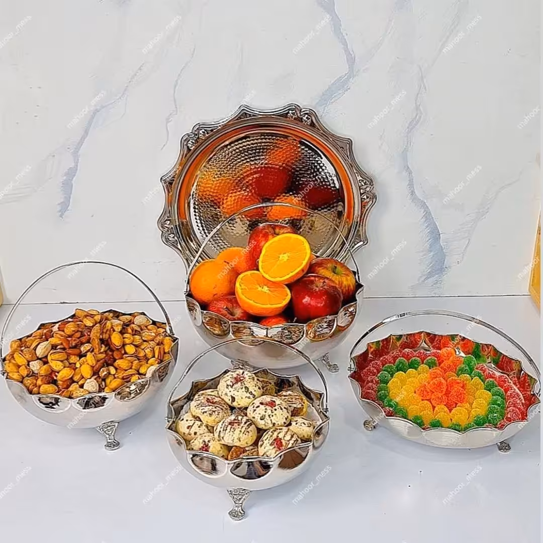 ست پذیرایی سبد کروم