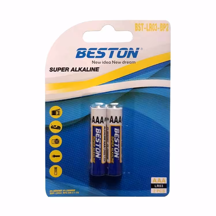 باتری نیم قلمی AAA برند BESTON مدل SUPER ALKALINE