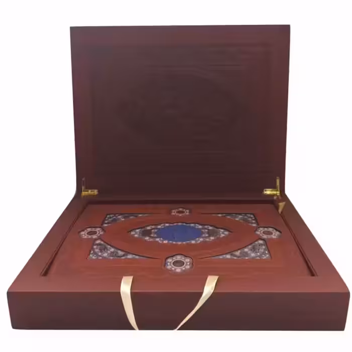 110211-کلیات شاهنامه رحلی معطر جعبه لپتاپی چرم