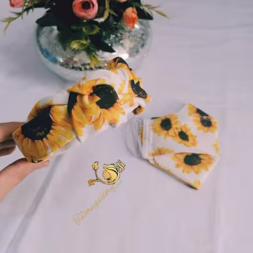 ست ماسک و تل گل آفتابگردون 173