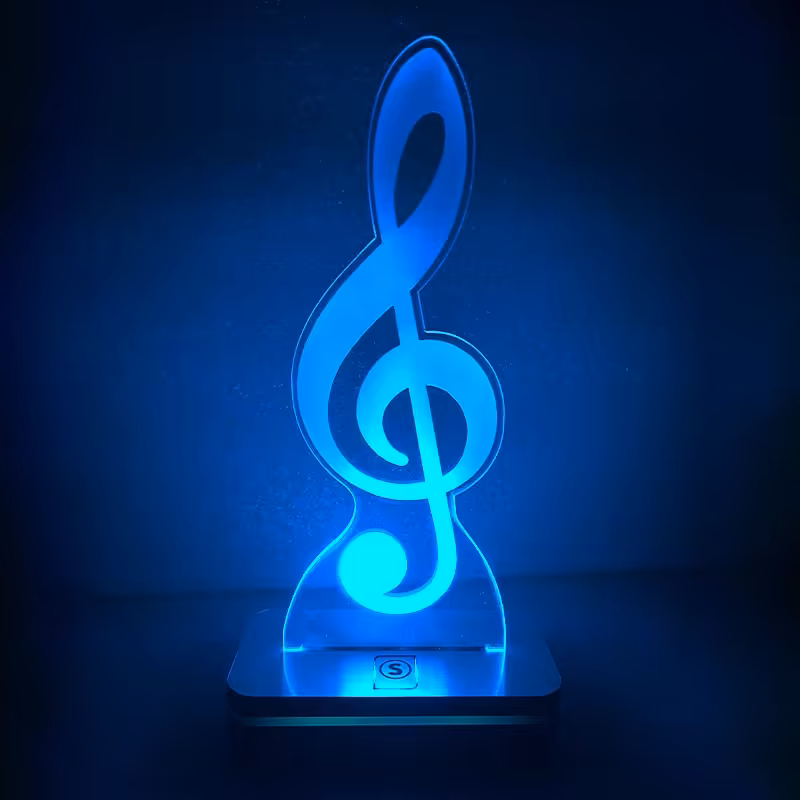 چراغ خواب طرح نت موسیقی مدل هفت رنگ کد 1068 سان لیزر