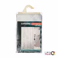 پرده حمام برند سیل اسکین 180.200 سانتی‌متری طرح دار سفید