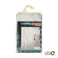 پرده حمام برند سیل اسکین 180200 سانتی‌متری طرح دار سفید