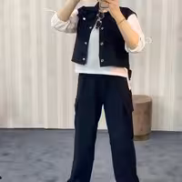 ست سه تیکه زنانه بلوز و شلوار و ژیله ست زنانه