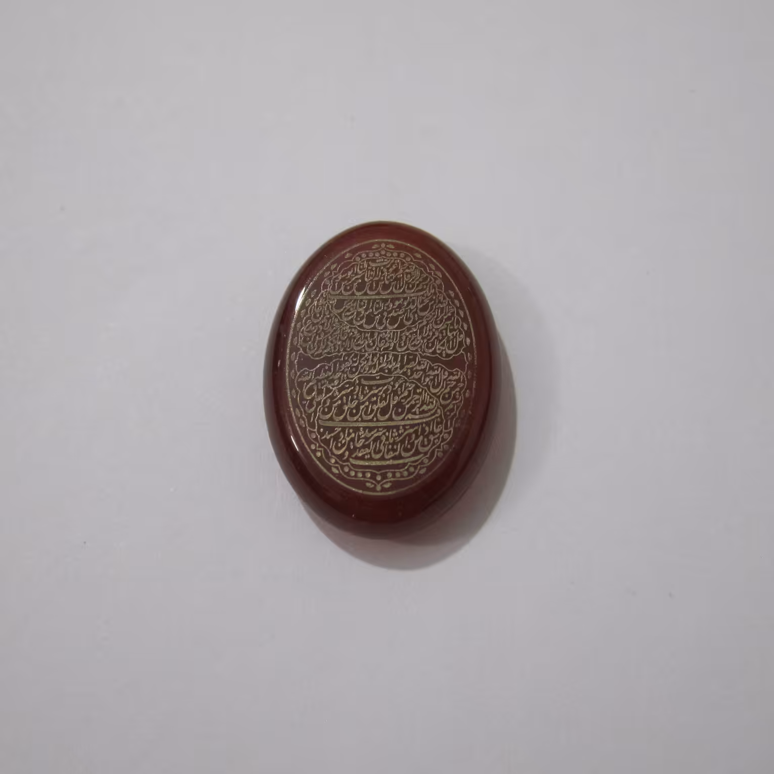 کتیبه عقیق اصل سرخ چهار قل