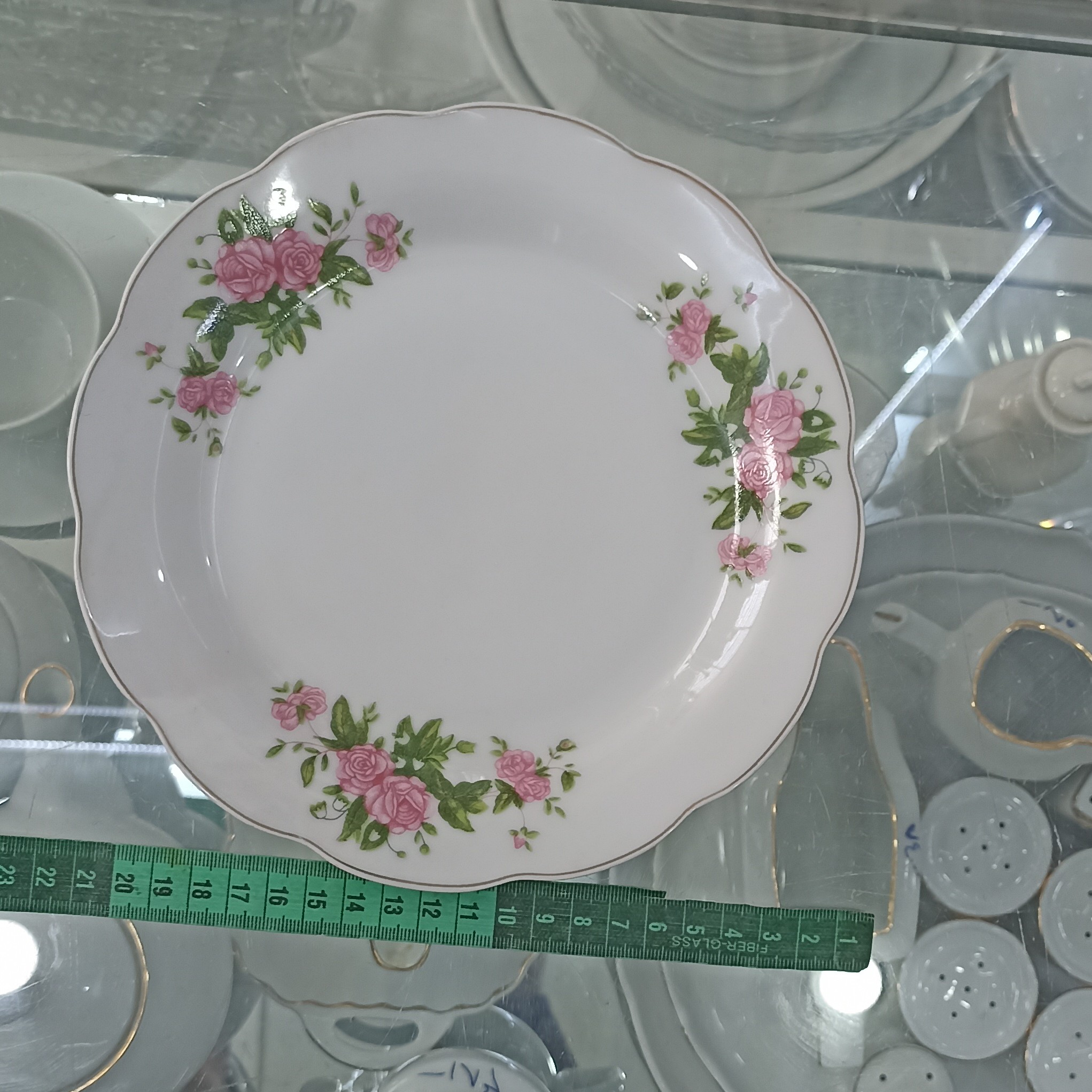 پیش دستی بزرگ 20 سانتی گل سرخ