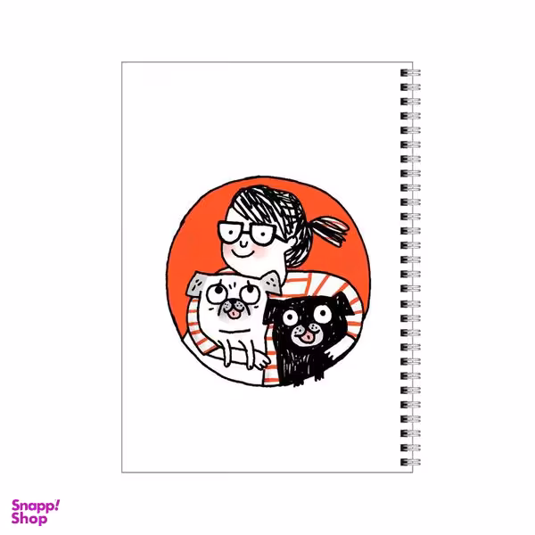 دفتر مشق 80 برگ بامبیلیپ طرح سلفی من و سگهام کد 1285637