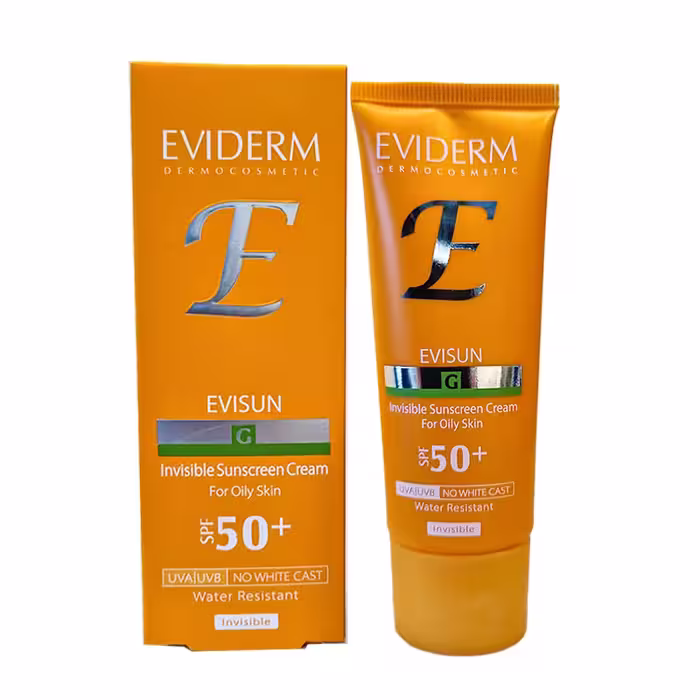 ضدآفتاب اویدرم | خرید + قیمت کرم ضد آفتاب بی رنگ پوست چرب اویدرم SPF50