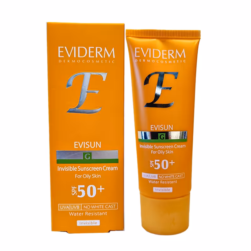 ضدآفتاب اویدرم | خرید + قیمت کرم ضد آفتاب بی رنگ پوست چرب اویدرم SPF50