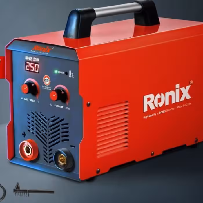 اینورتر رونیکس Ronix  آمپر واقعی 250  مدل 4605 جوشکاری شماره 5 با ماسک و متعلقات  با برگ گارانتی