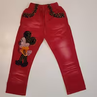 شلوار کتان میکی وارداتی