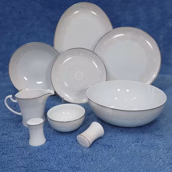 سرویس 29 پارچه چینی لورین مدل سلنا صدفی طلایی (6 نفره)