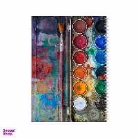 دفتر مشق 100 برگ بامبیلیپ طرح پالت آبرنگ و قلمو کد 3907913