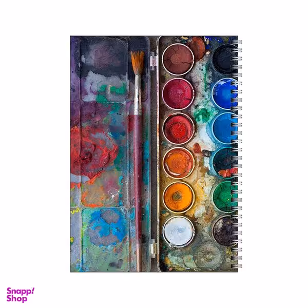 دفتر مشق 100 برگ بامبیلیپ طرح پالت آبرنگ و قلمو کد 3907913