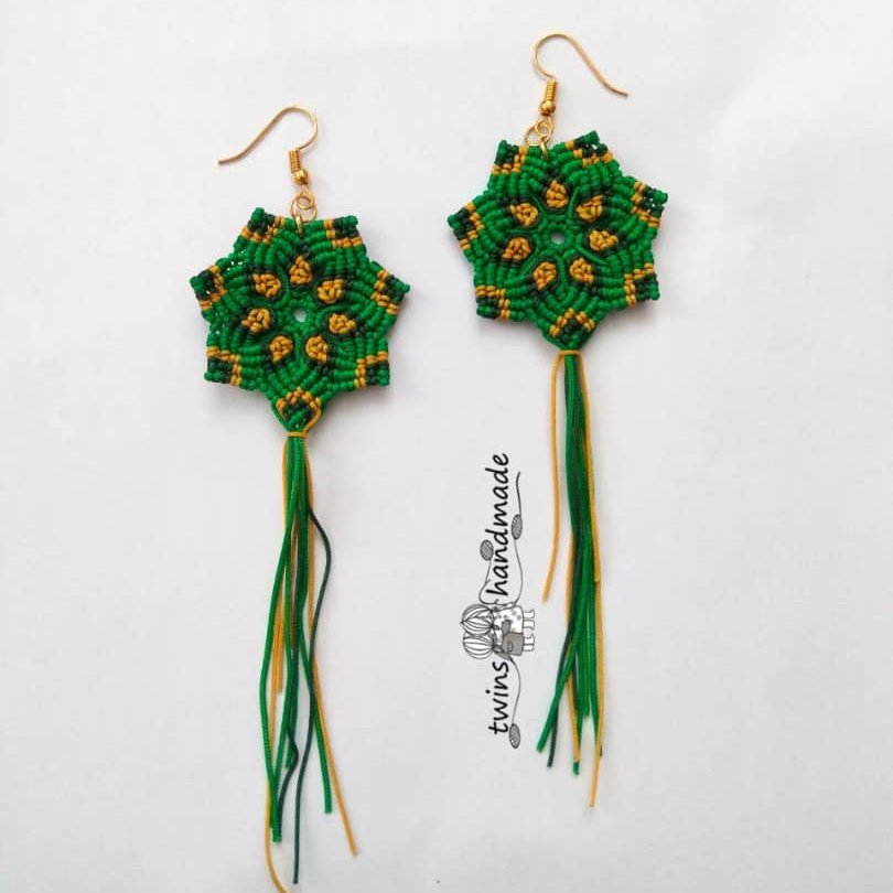 گوشواره ی ماندلای سبز