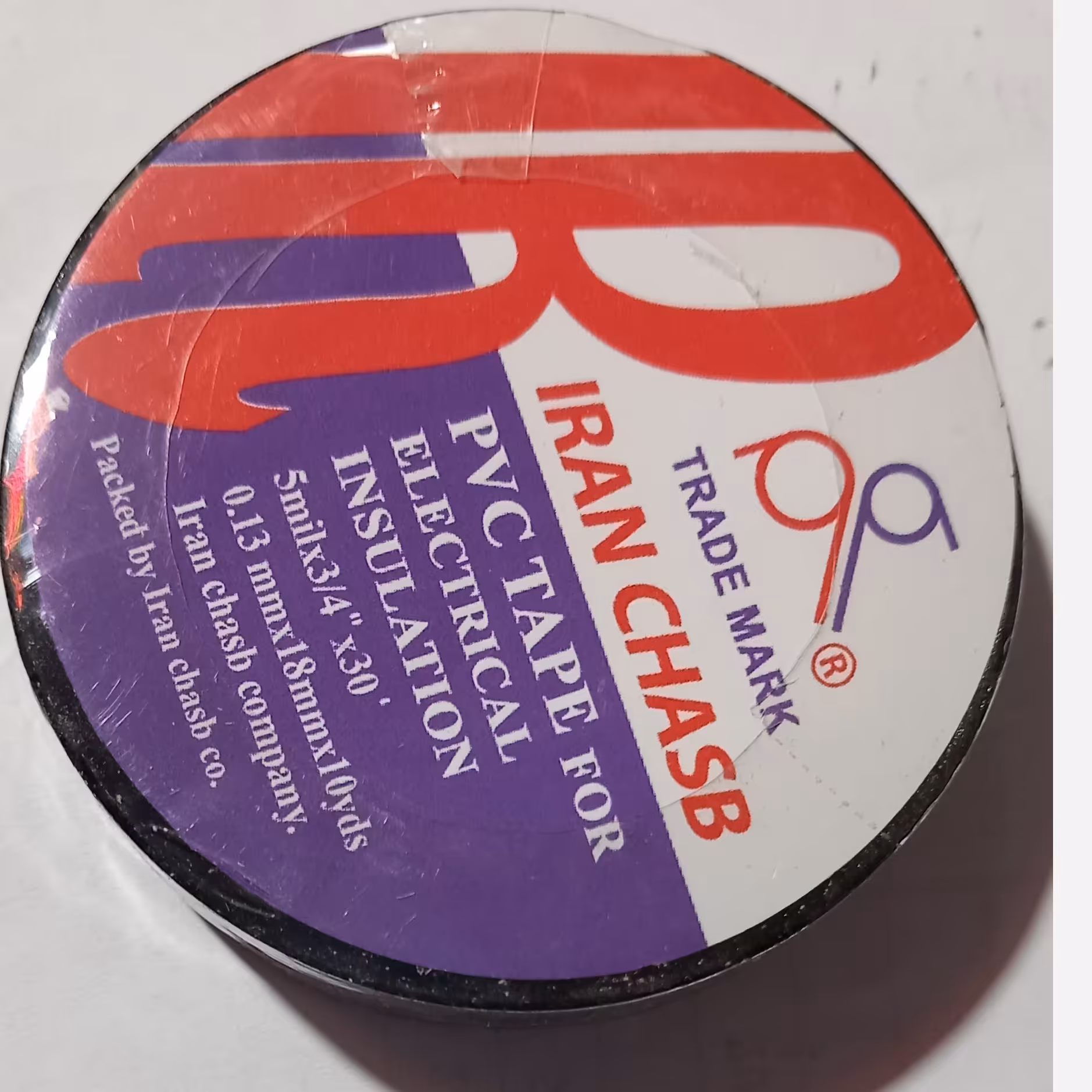 چسب برق مشکی   هزینه ارسال پست پسکرایه 