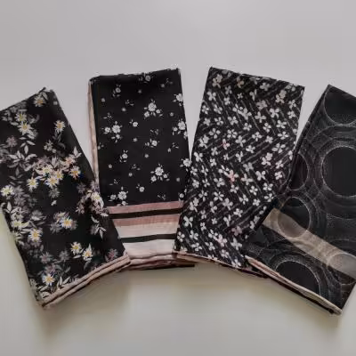 روسری کرپ حریر زنانه