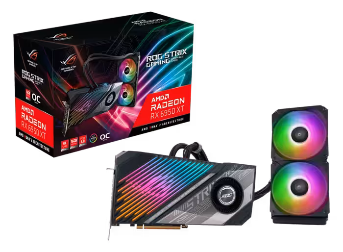 کارت گرافیک ایسوس ROG Strix LC Radeon™ RX 6950 XT OC Edition با حافظه 16 گیگابایت