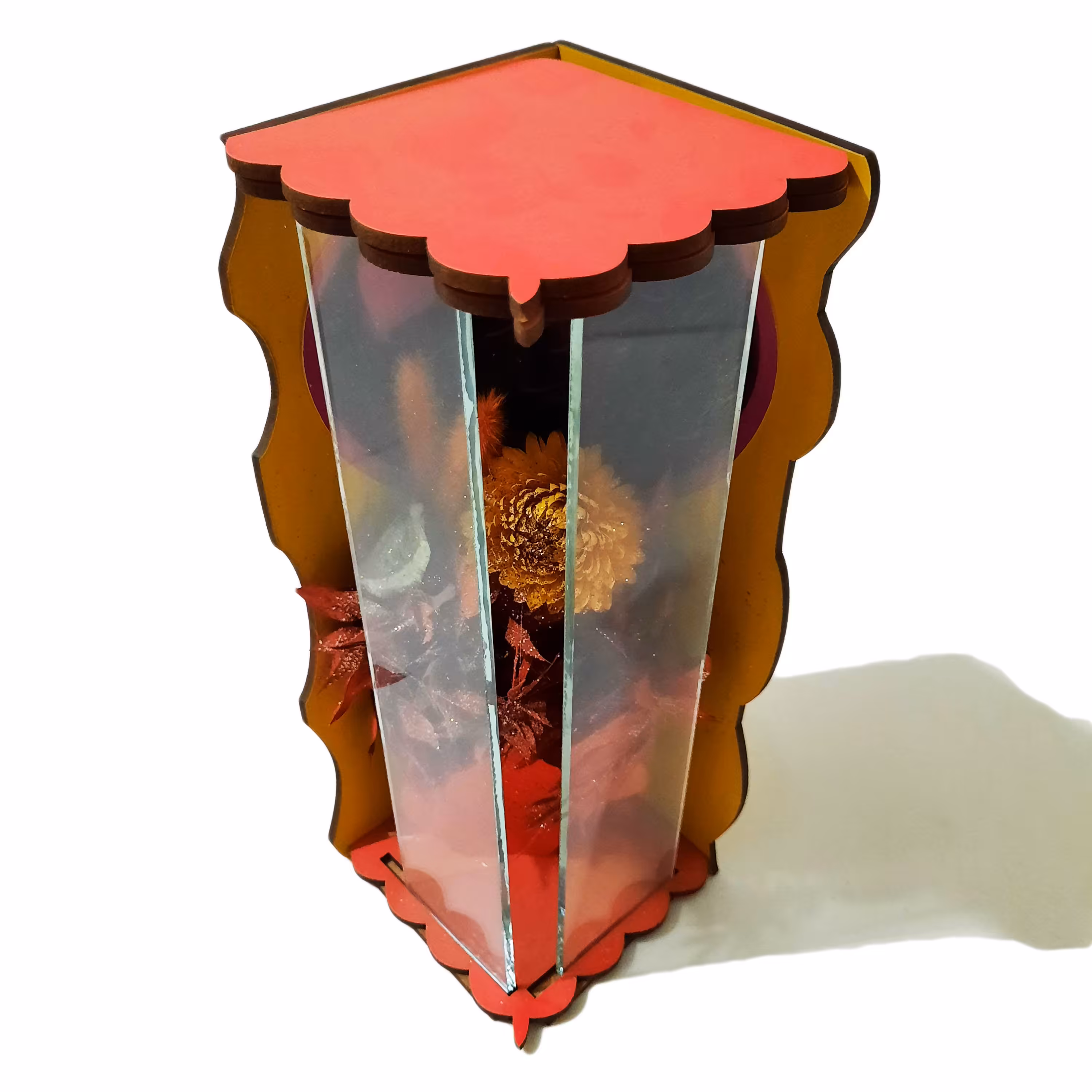 دکوری رومیزی عاشقانه شیک و رمانتیک مدل گیتار و گل