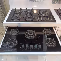 گاز صفحه ای رومیزی شیشه ای فندک دار