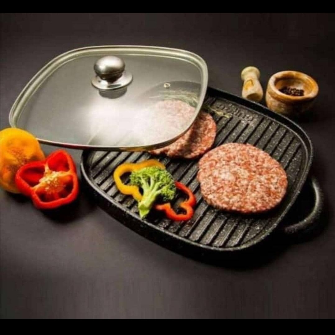 تابه گریل دوطرفه جنس درجه یک مدل مربع