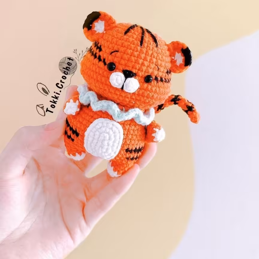 عروسک ببرکوچولو دستباف ناری