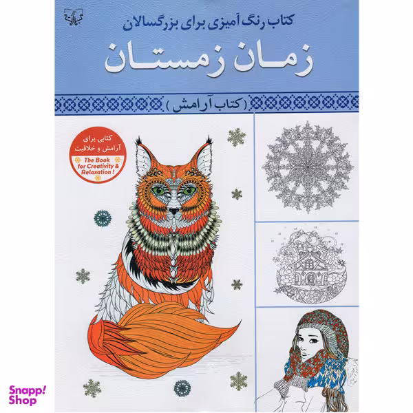 کتاب رنگ آمیزی برای بزرگسالان زمان زمستان کتاب آرامش اثر سید عباس اسلامی انتشارات برات علم