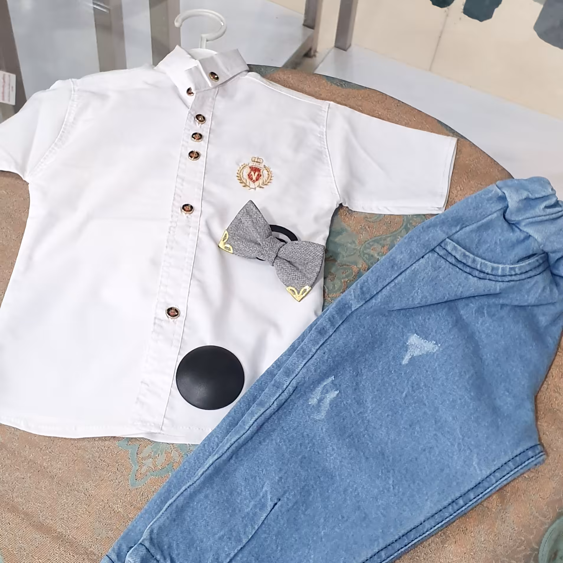 پیراهن پسرانه مجلسی تک رنگ   پیراهن  بچگانه شیک ارسال رایگان