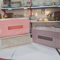 جا دستمال کاغذی حصیری 