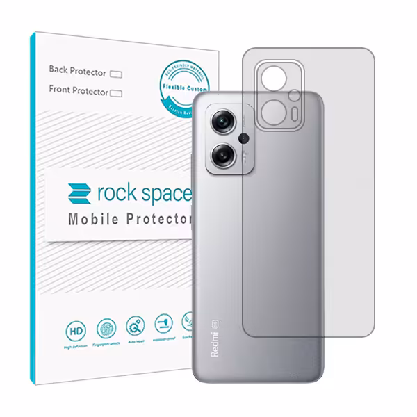 گلس محافظ پشت گوشی شیائومی Redmi K50i مدل نانو هیدروژل شفاف برند راک اسپیس کد 22299S