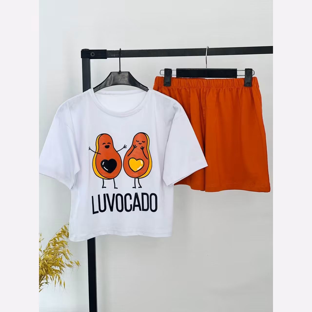 تیشرت شلوارک زنانه قواره دار 