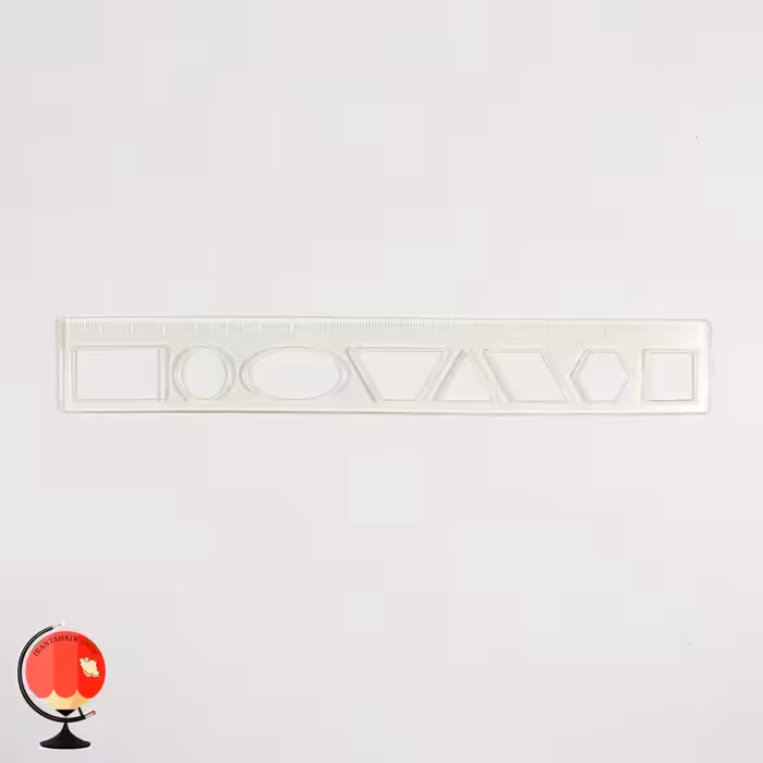 خط کش 20 سانت ژله ای شابلون دار فرمینو