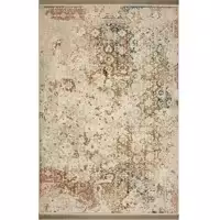 فرش ماشینی افرند طرح پتینه 1200 شانه گل برجسته زمینه نقره ای کد 1505 (شش متری)