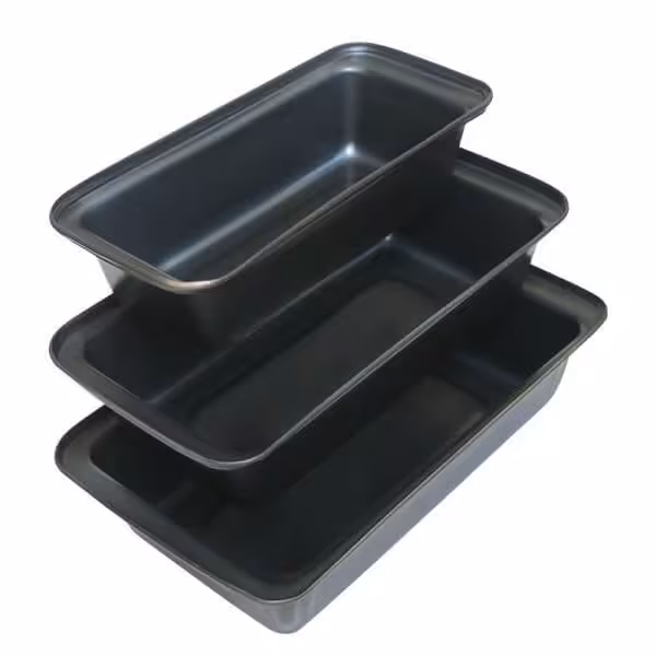 قالب کیک صبحانه لوف مدل مستطیل مجموعه 3 عددی

