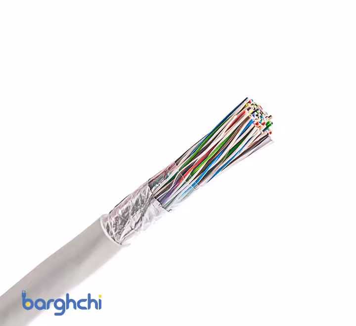 کابل مخابرات هوایی طوسی فویلدار کرمان 0.6*2*100