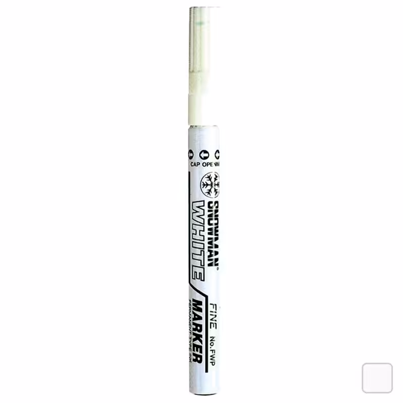 خرید ماژیک سفید رنگ ثابت اسنومن مدل Snowman FWP