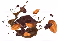 وکتور شکلات و بادام | گرافیک با طعم تربچه