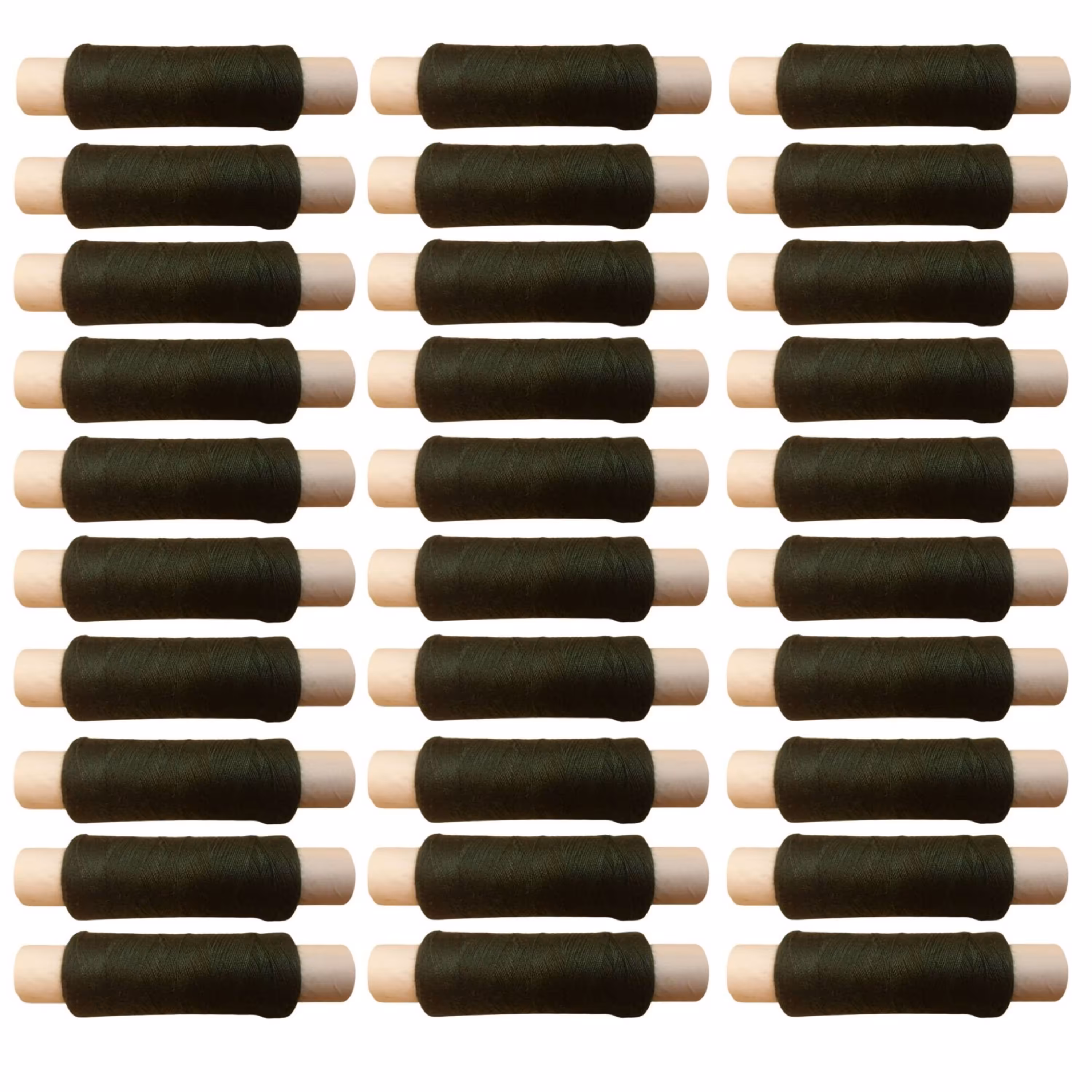 قرقره نخ خیاطی دنیا سبز تیره (بسته 30 عددی) 