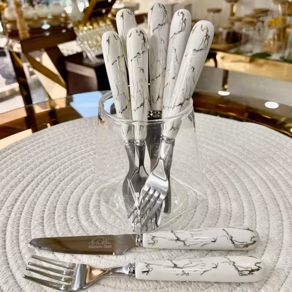 ست کارد چنگال ماربل