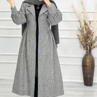 مانتو کتی زنانه نخی ریما مدل بلندپاییزه ریما