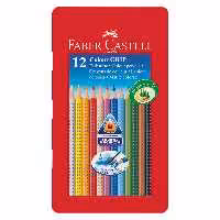 مداد رنگی 12 رنگ فابر کاستل مدل GRIP 2001 Germany