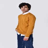 بافت یقه گرد ساده
