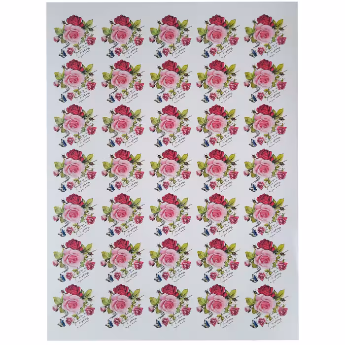 ترنسفر طرح رز مارگاریتا ابعاد 30 در 40 سانتی متر