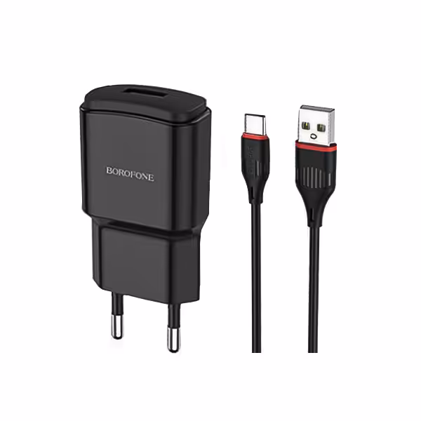 شارژر دیواری بروفون مدل BA48 A به همراه کابل Type-c